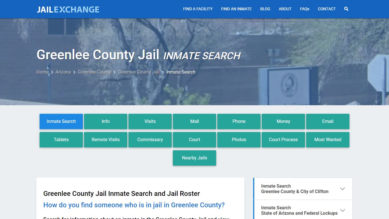 Inmate Search: Roster & Mugshots - Greenlee County Jail, AZ